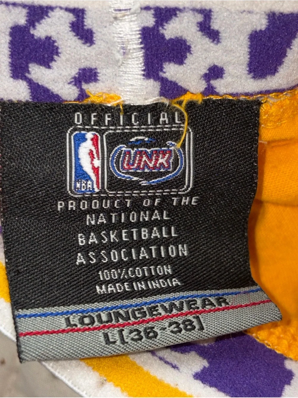 Unk Purple and Gold NBA Loungewear Pants